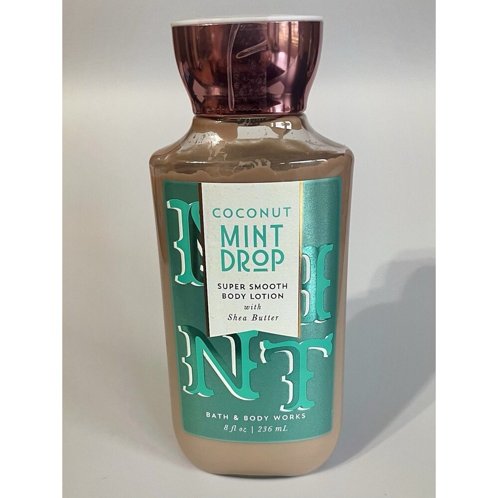 Bath & Body Works Coconut Mint Drop Super Smooth Body Lotion Shea Butter 8 OZ